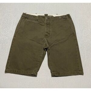Levis Chino Shorts Casual Buttoned Pockets Mens Size 36 Brown